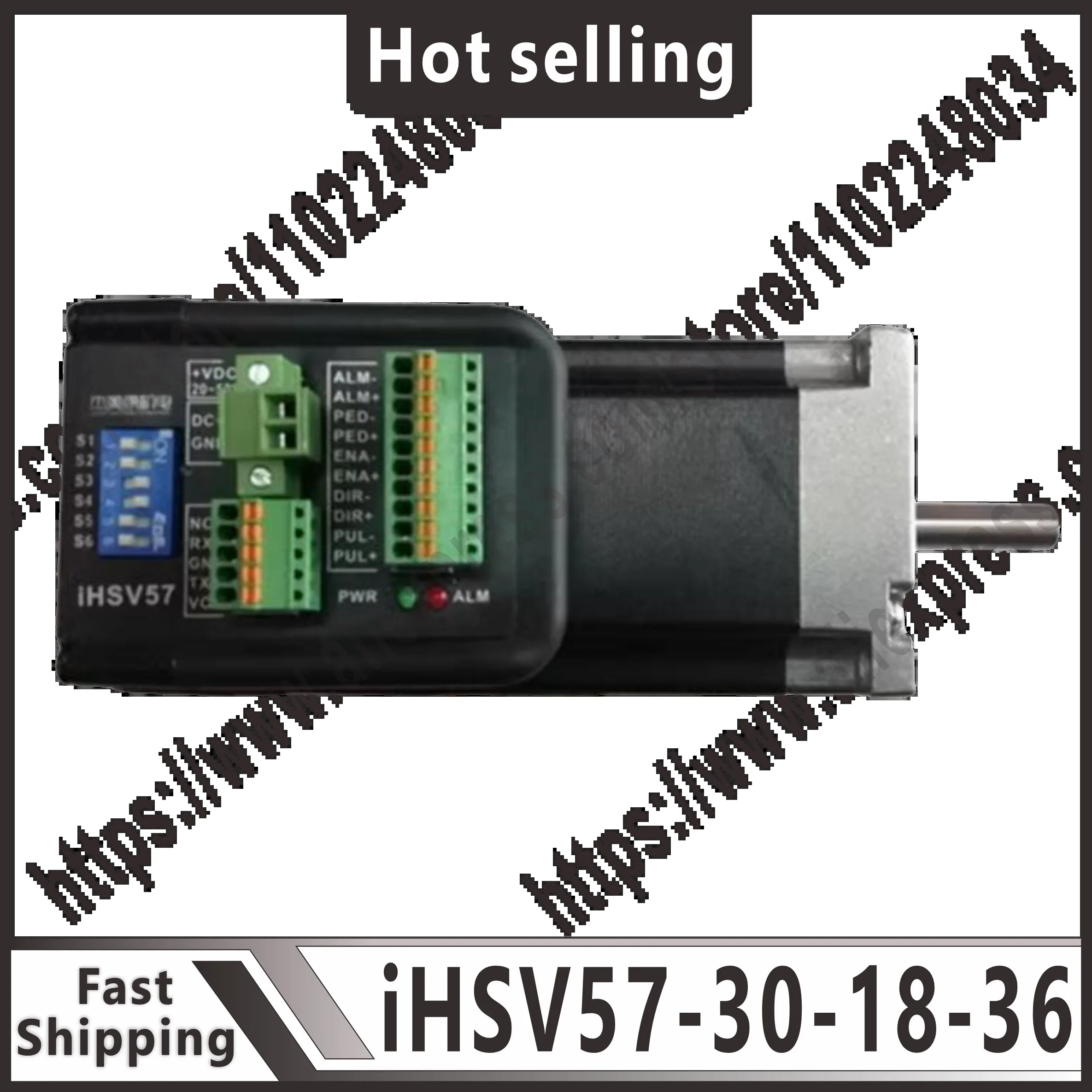 iHSV57-30-18-36 180W 3000rpm NEMA23 0.57Nm 통합 서보모터 36VDC V552 V604 버전이 있습니다.