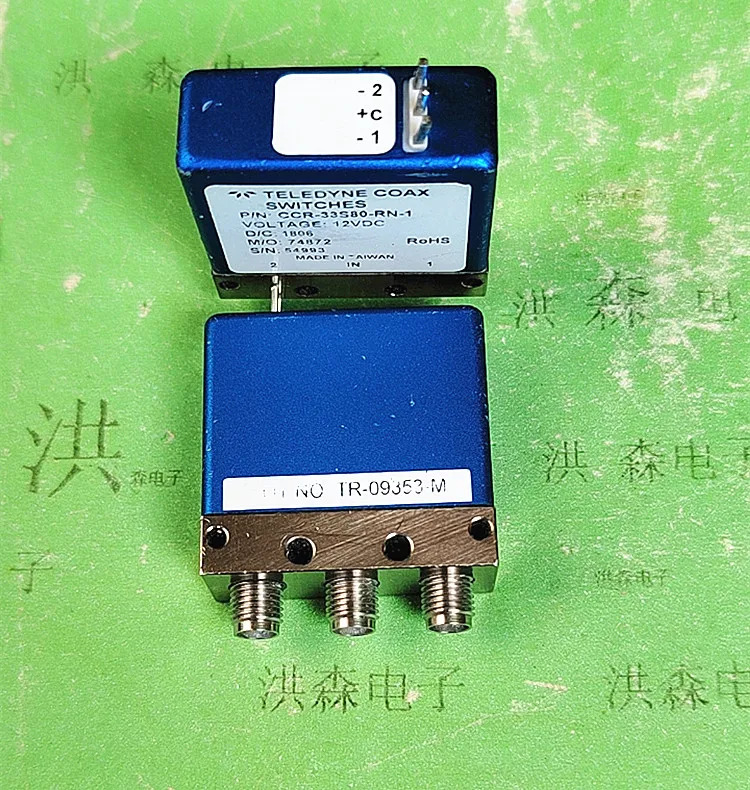 TELEDYNE CCR-33S80-RN-1 SPDT SMA RF 마이크로파 동축 스위치 12V 18GHz