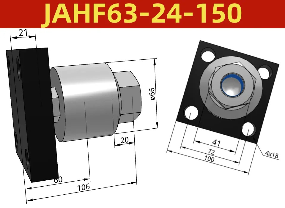 뉴 오리지널 플로팅 조인트 JAHF40-50-63-80-100-100-16-20-24-39-42-48-150-200-300