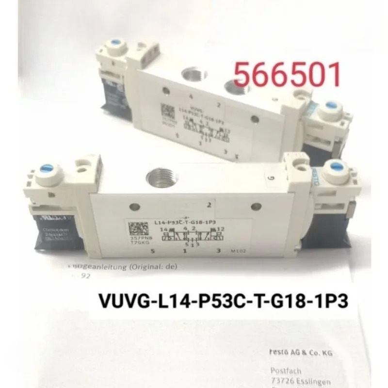 페스토 솔레노이드 밸브 566502 VUVG-L14-P53E-T-G18-1P3 부품