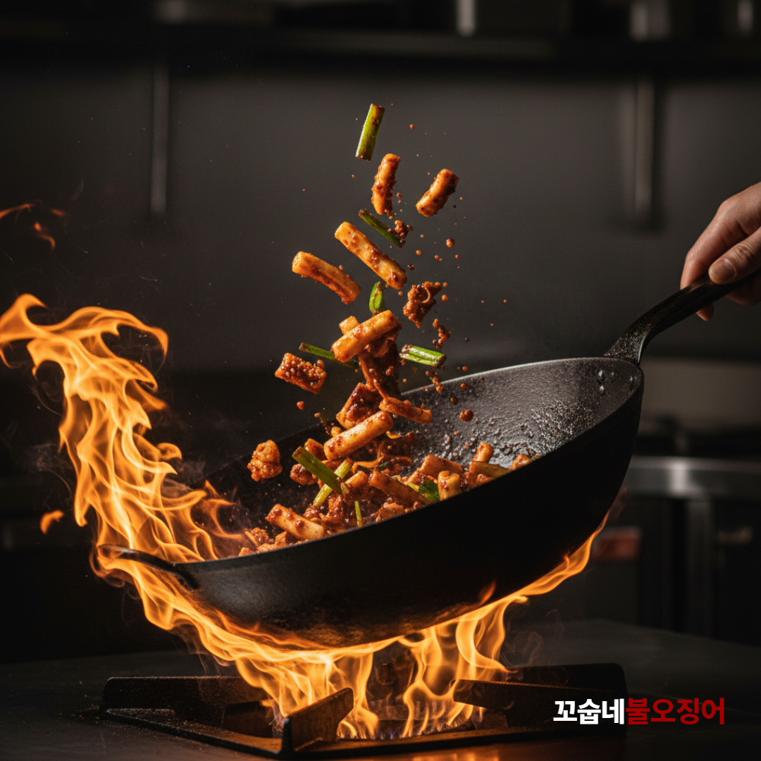 꼬숩네 5분컷 간편하고 맛있는 홍시 떡볶이 감바스 오징어볶음 배달 밀키트 3종 홈파티 홈쿡 이미지 8