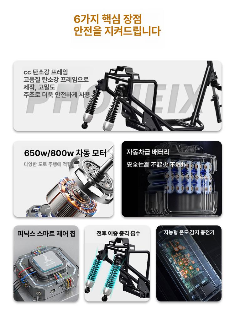 48v 세발 전기자전거 동반 전동자전거 애견 승 등하원 출퇴근 삼륜 배달 - 상세 이미지 4