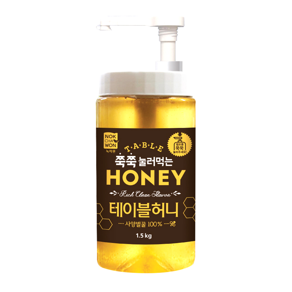 [녹차원] 테이블허니 사양벌꿀 1.5kg - 상품 이미지