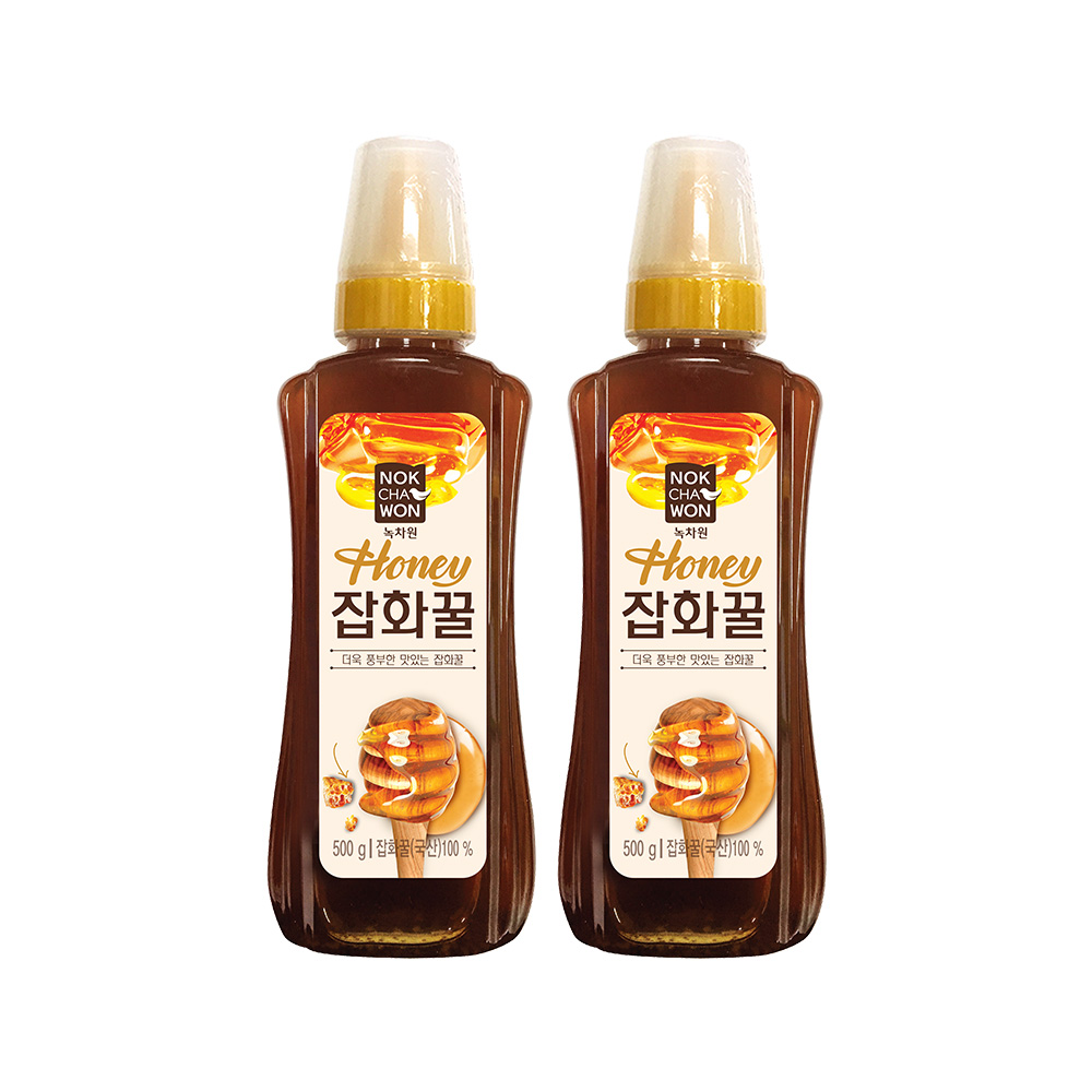 녹차원 잡화꿀 500gx2개 - 상품 이미지