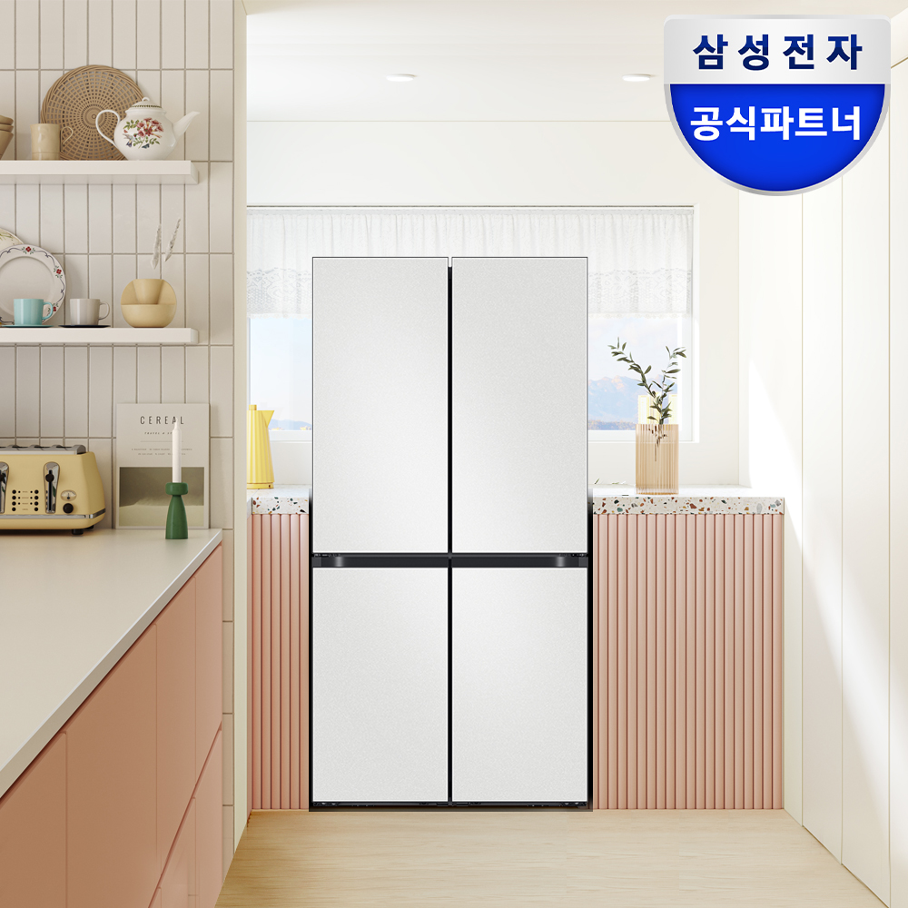 삼성 비스포크 AI 하이브리드 냉장고 900L 1등급 UV탈취 코타 화이트(RM70F91R1A) 상품 이미지