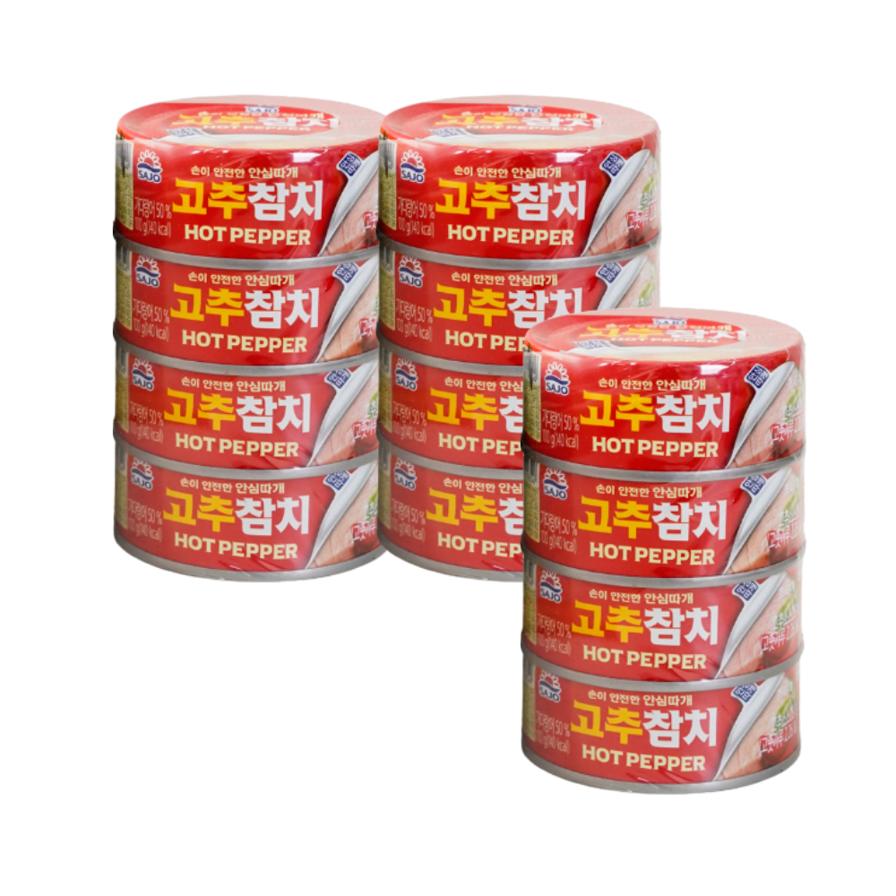 사조 고추참치(안심) 100g x12입 통조림 - 상품 이미지