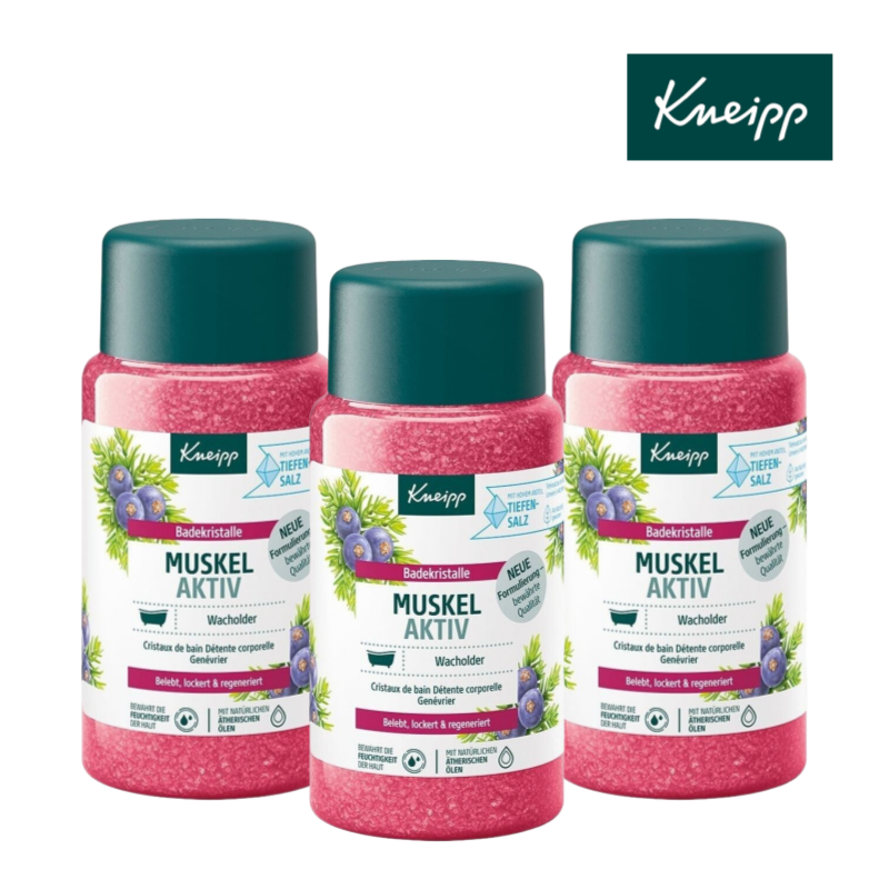 Kneipp 크나이프 입욕제 바스솔트 Muskel Aktiv 로즈마리 600g x3 - 상품 이미지