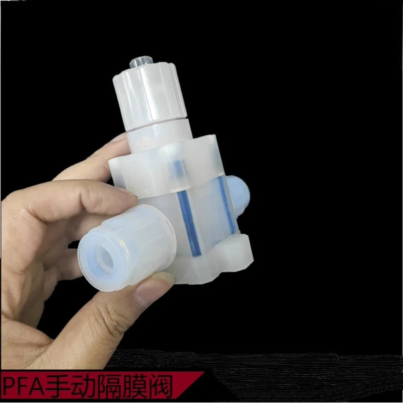 PFA 수동 밸브 임페리얼 1/2 확장 볼 반도체 특수 PTFE 유량