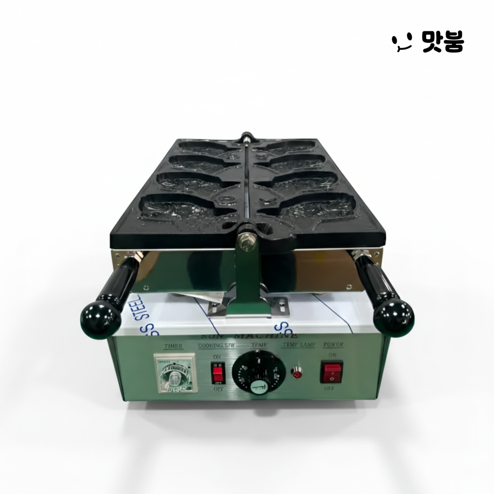 태양산업 붕어빵기계 도미빵 4구 전기식 국내제조 조리기 / SBR-305S - 상품 이미지