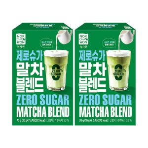 [1+1] 녹차원 제로 슈가 말차 블랜드 7스틱 맛있게 먹은 솔직 후기 - 상품 이미지 1