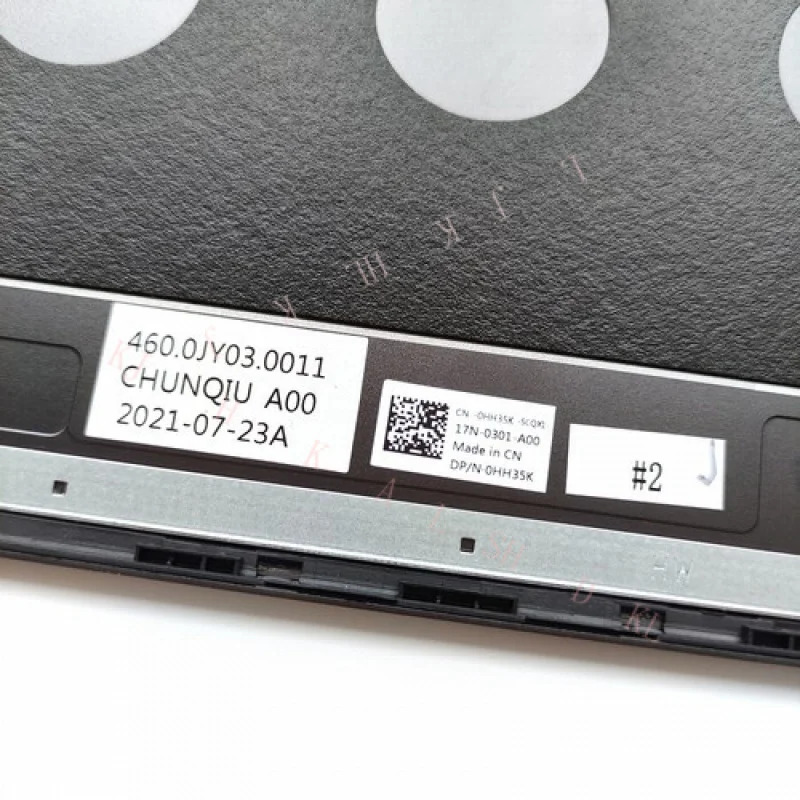 N 0HH35K HH35K LCD 후면 커버 단 케이스 델 인스피론 7500 7506 2-in-1용