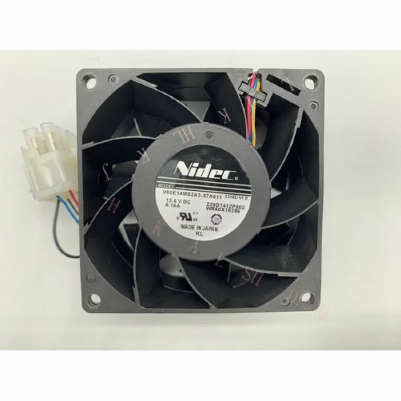 NIDEC V80E14MS2A7A611 GE WR60X10356 DC13.6V 0.16A 팬 Z88 239D1412P002N