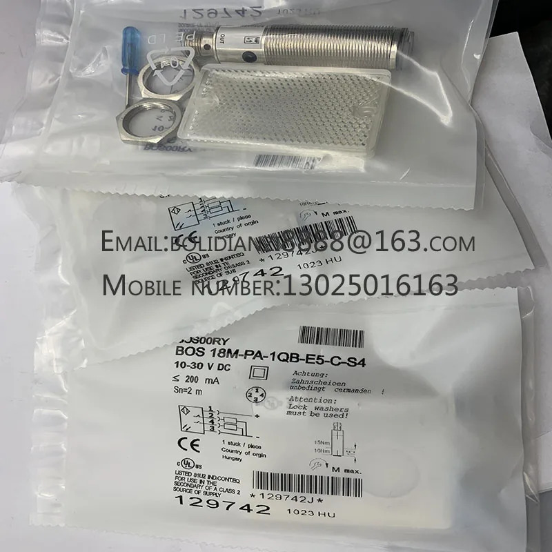 BOS 18M-PA-1QB-E5-C-S4 오리지널 스위치 센서