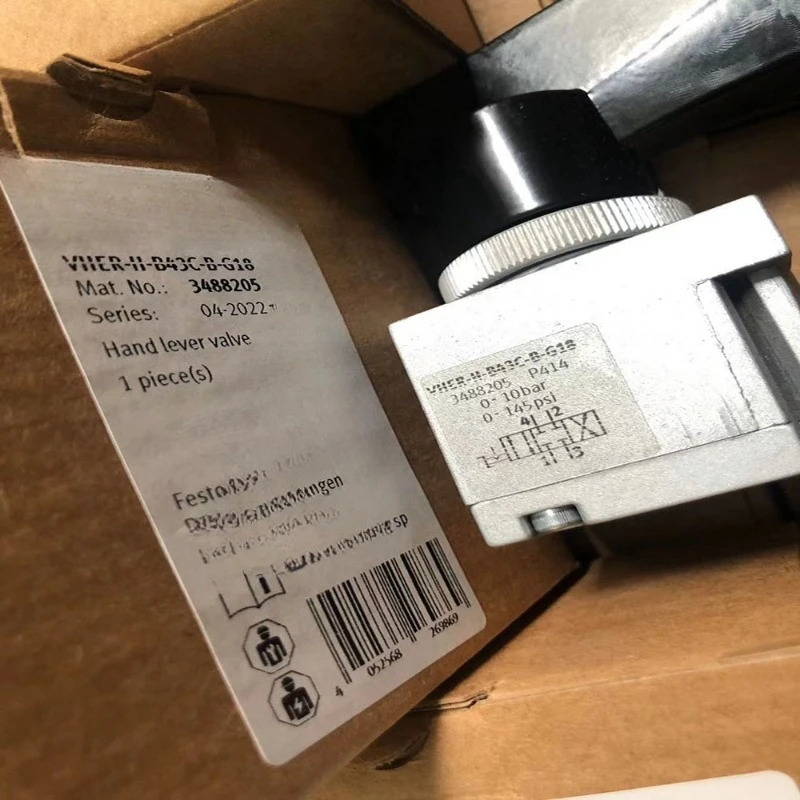 FESTO 로터리 핸들 밸브부품 VHER-P-H-B43C-B-G18-G14-G12 3488205