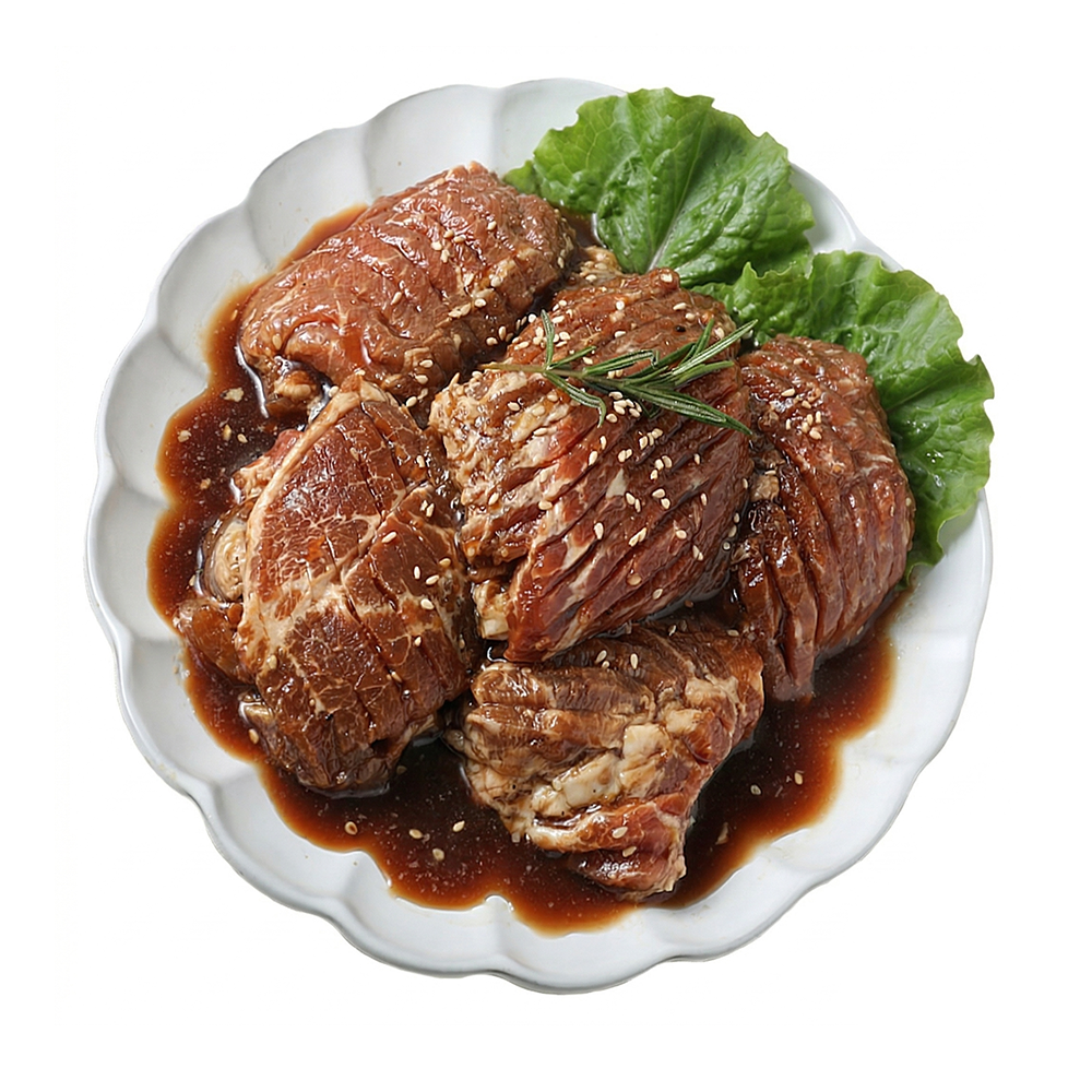 갈비아저씨 돼지양념목살 대용량 2000g 돼지갈비맛 업소용 - 상품 이미지