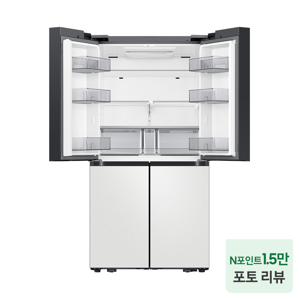 삼성 비스포크 AI 하이브리드 냉장고 900L 1등급 UV탈취 코타 화이트(RM70F91R1A) 상품 이미지