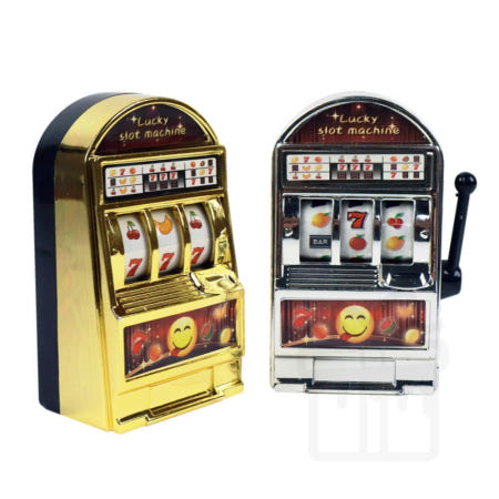 [데이지파트너스]장난감 미니 슬롯머신 보드게임 도박장난감 미니카지노 데스크테리어 행운의슬롯