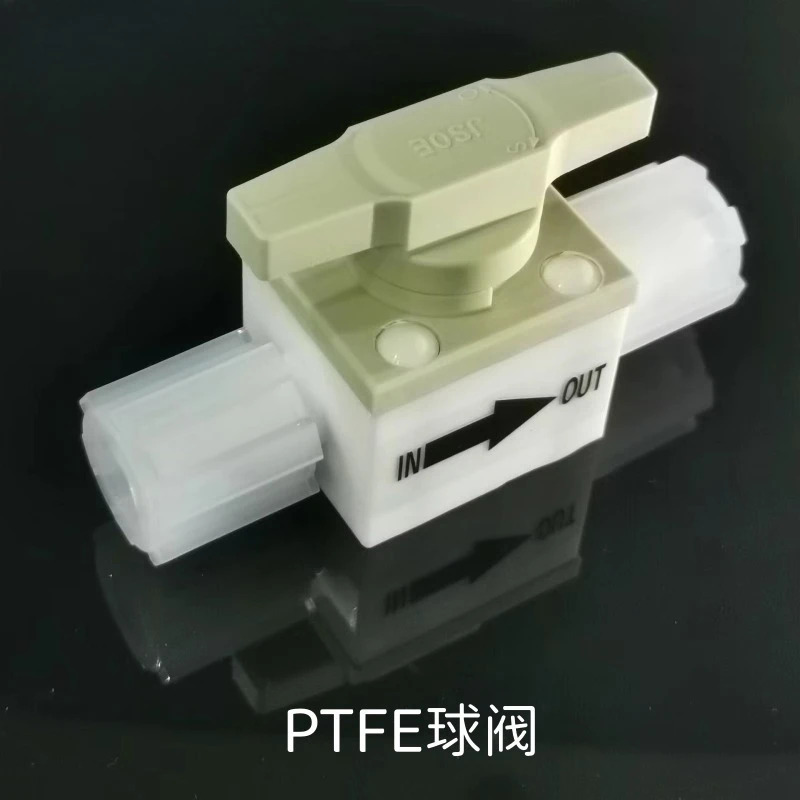 JSOE 확장 PTFE 볼 밸브 플매트 카펫 러그 트래-트 스루 PFA 수동 on/o-ff