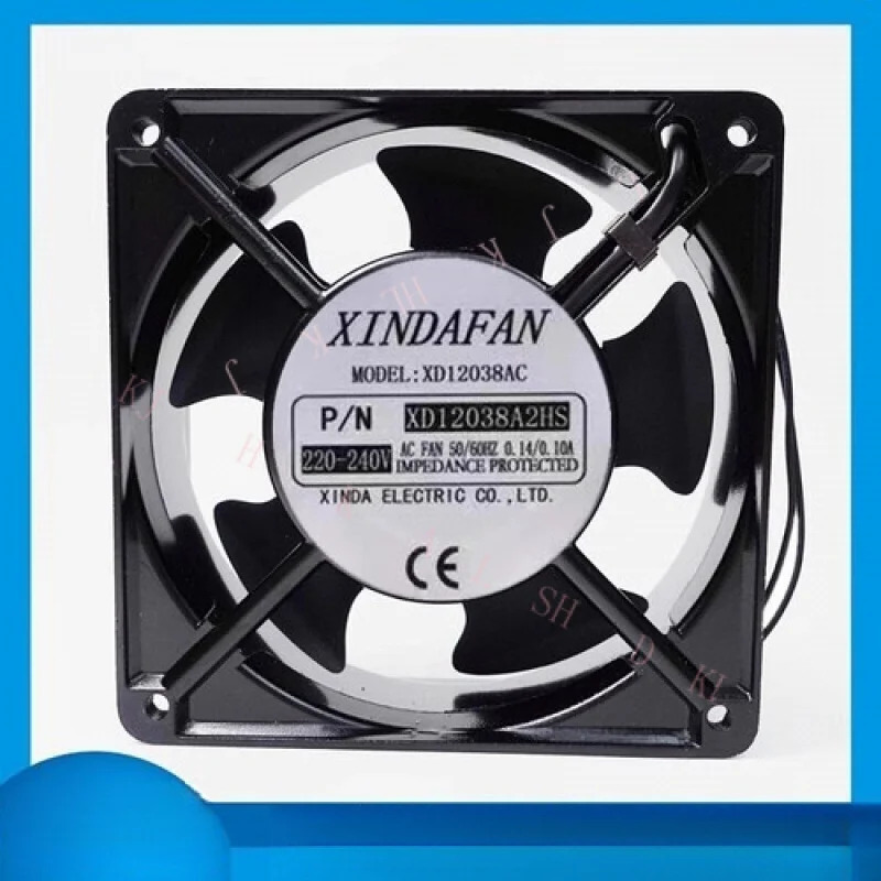N FOR XINdaf호환AN XD12038A2HS 220V-240V 0.14A/0.10A 12CM 냉각팬