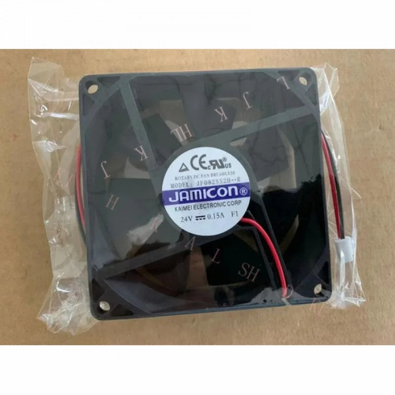 N for JF0825B2H-R / JF0825S2H-R 서버팬 DC 24V 0.15A 80X25mm 2선 2핀
