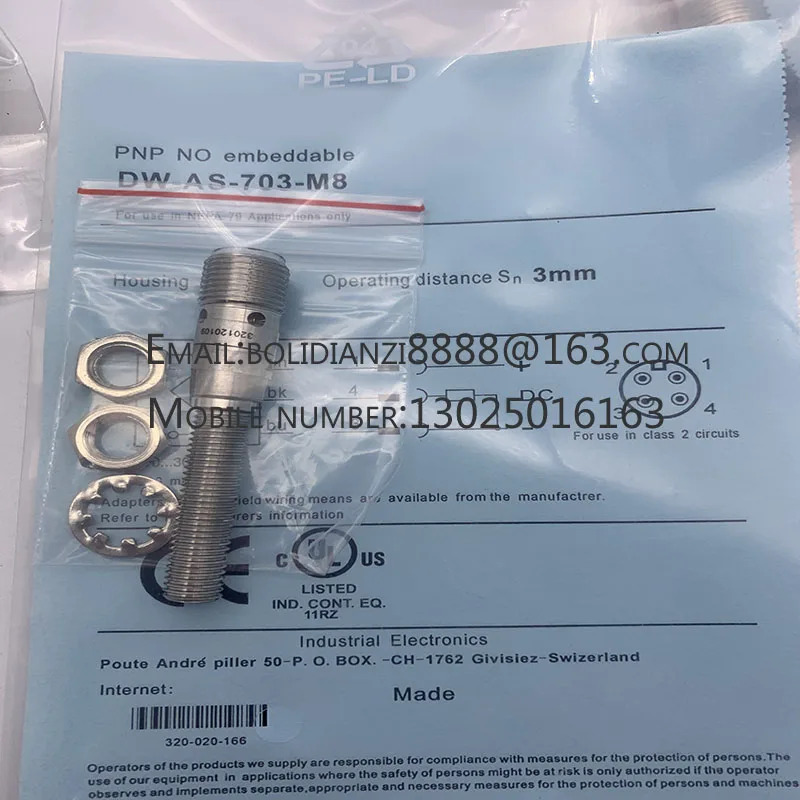 DW-AS-701-M8 DW-AS-702-M8 DW-AS-703-M8 DW-AS-704-M8 DW-AS-501-P12-621 DW-AS-703-M12-697 오리지널 센서