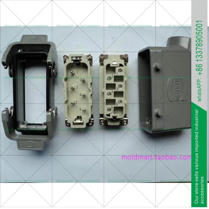 HARTING 커넥터 09310062701 6코어 고출력 HAN-6-HSB-F 오리지널 35A/690V