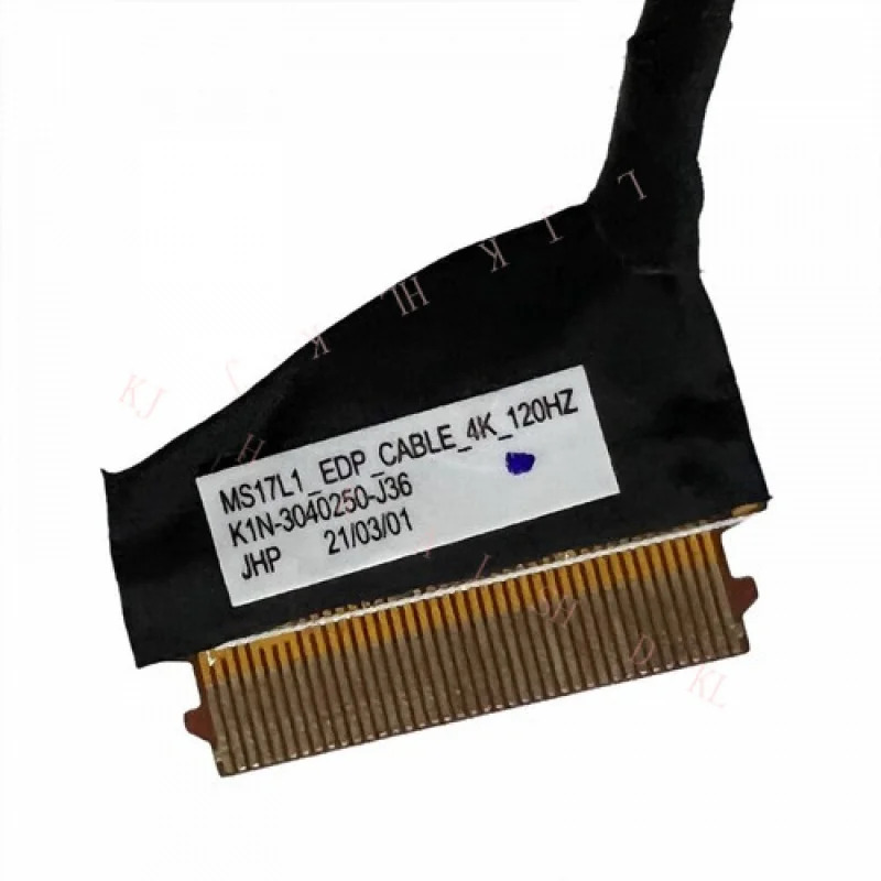 N MSI GL76 MS-17L1 EDP LCD 비터치 디스플레이 케이블 40핀 120HZ K1N-3040250-J36