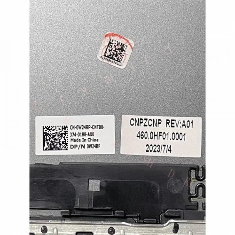 델 트로 V5590 LCD 백 커버 단 덮개 A 쉘 그레이 0W24RP W24RP