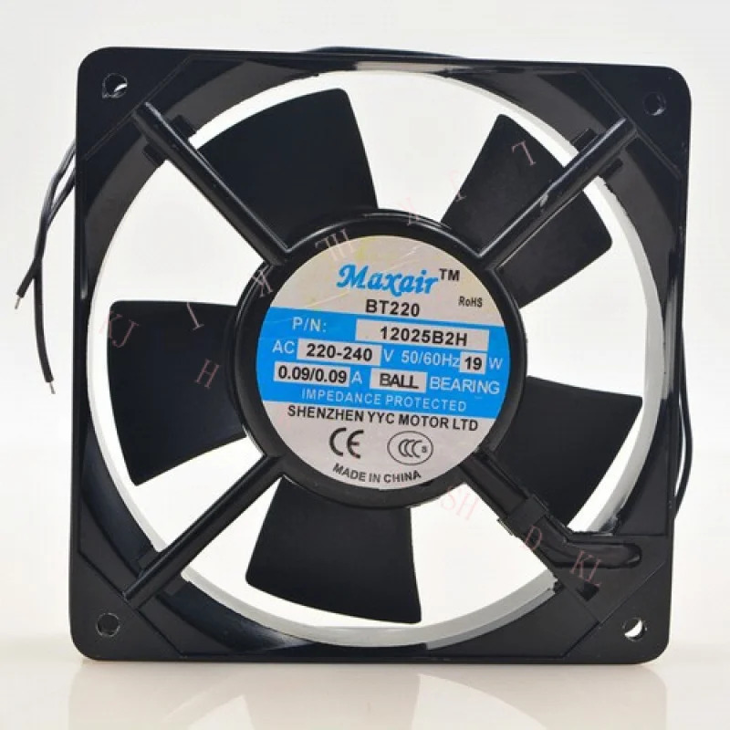 N FOR Maxair 12025B2H 12CM 1220V 19W 구리선 알루미늄 쉘 냉각팬