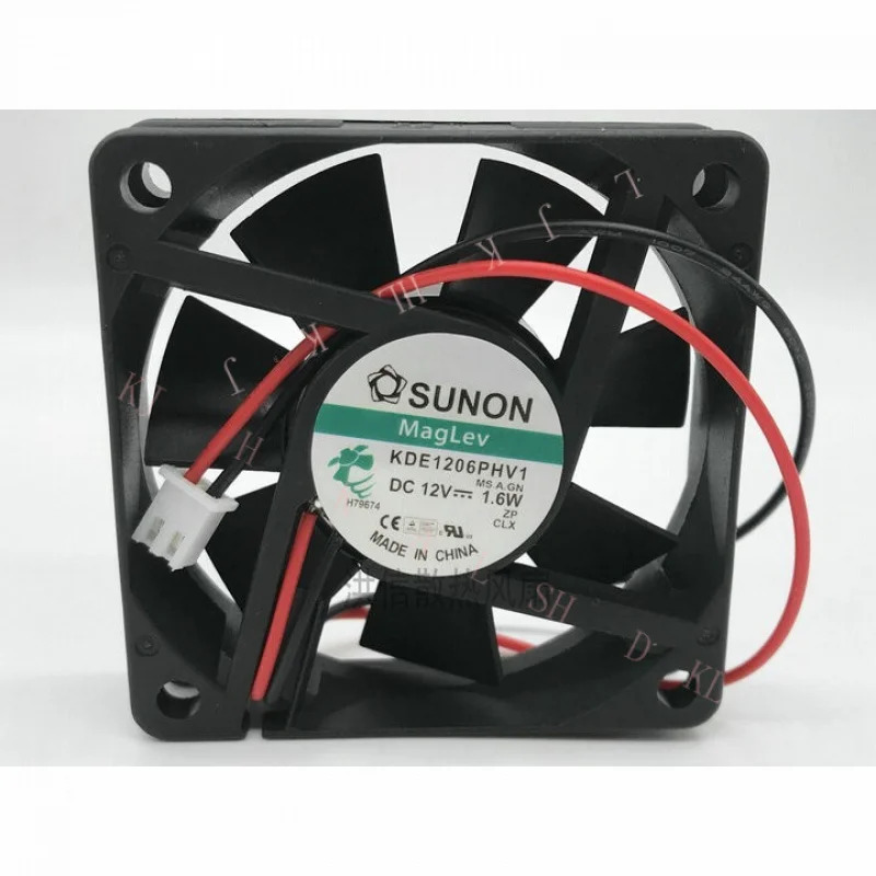 NN FOR SUNON 6015 KDE1206PHV1 12V 1.6W 6CM 60x15MM 60mm 무소음 냉각팬 2핀