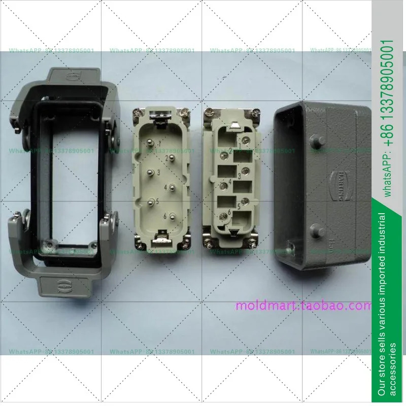 HARTING 커넥터 09310062701 6코어 고출력 HAN-6-HSB-F 오리지널 35A/690V