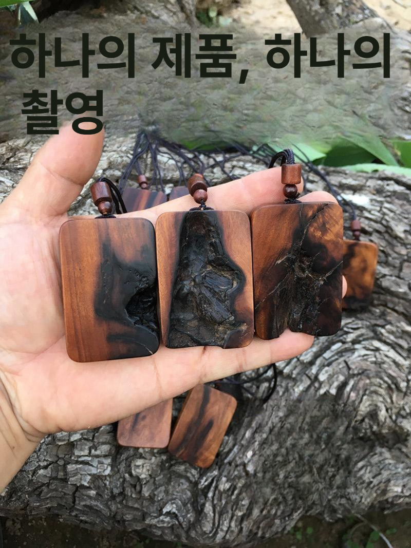 대추나무 귀신쫓는 목걸이 수호불 호신부 사각형 개운템 액막이 여성용 주판 펜던트 - 상세 이미지 5