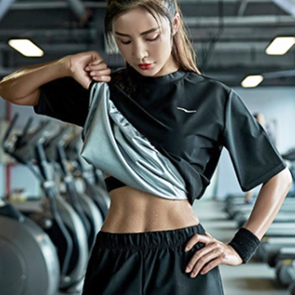 HI-TeCH 특수원단 여자 땀복 3type [여름 여성 다이어트 빅사이즈 운동 땀복바지 반팔 긴팔] - 상품 이미지