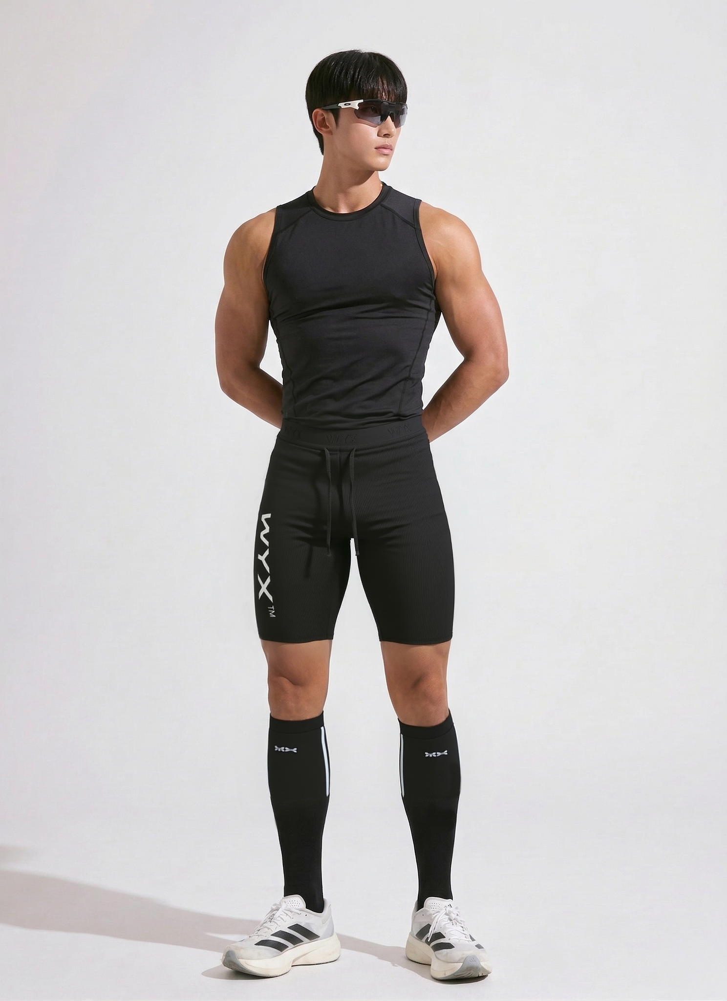 윅스 종아리 보호대 카프슬리브 2개입 러닝 마라톤 압박밴드 타이즈 컴프레션 등산 이미지 2