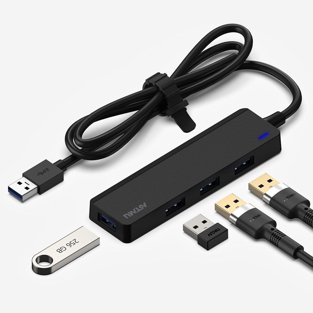 USB A타입 4포트 5Gbps 멀티 허브 1.5m BH110 - 상품 이미지