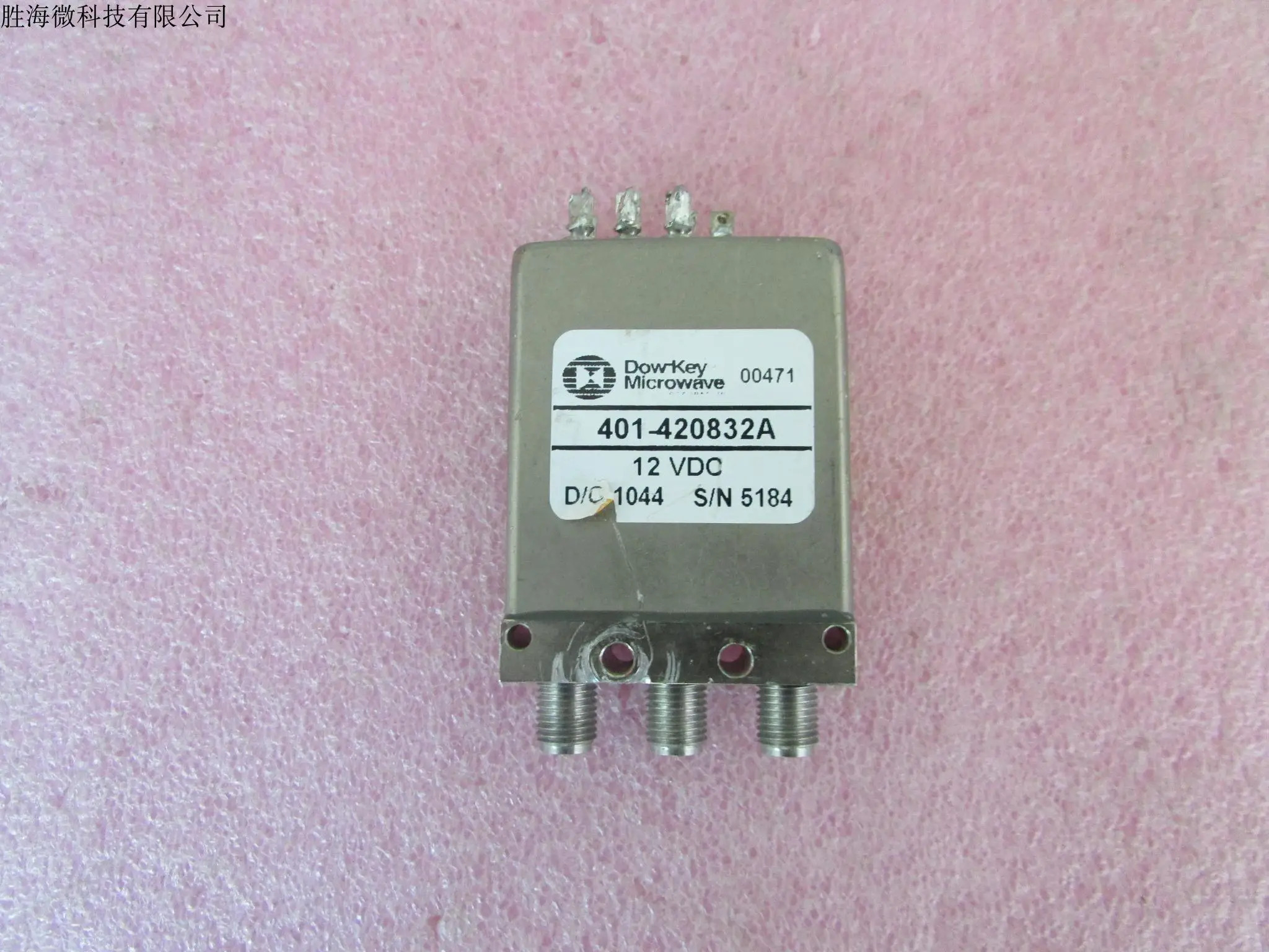 Dowkey 401-420832A TTL DC-18GHz SPDT 12V 단극 이던지기 RF 마이크로파 동축 스위치