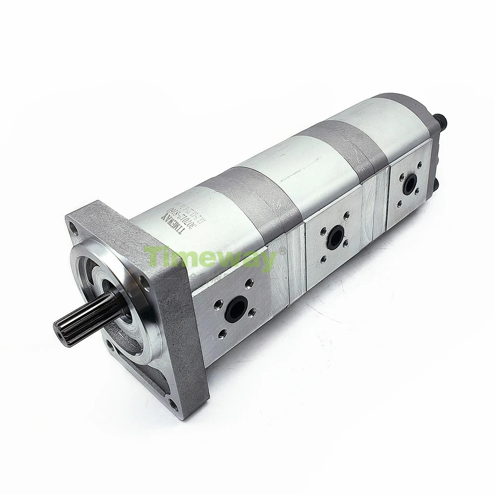 유압 기어 펌프 68651 트리플 교체 Kubota KX101 68651-61110 변위 샤프트 17mm 15 치아
