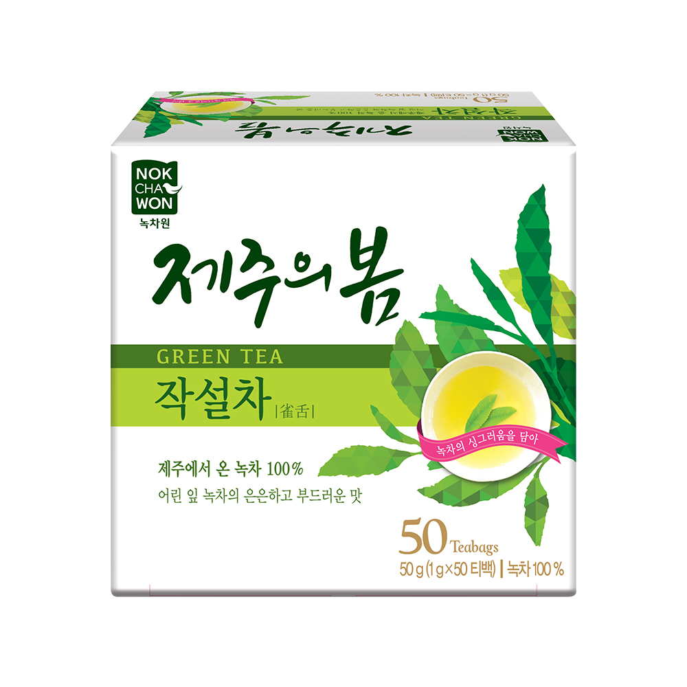 녹차원 제주의봄 작설차 50티백 고급녹차 - 상품 이미지