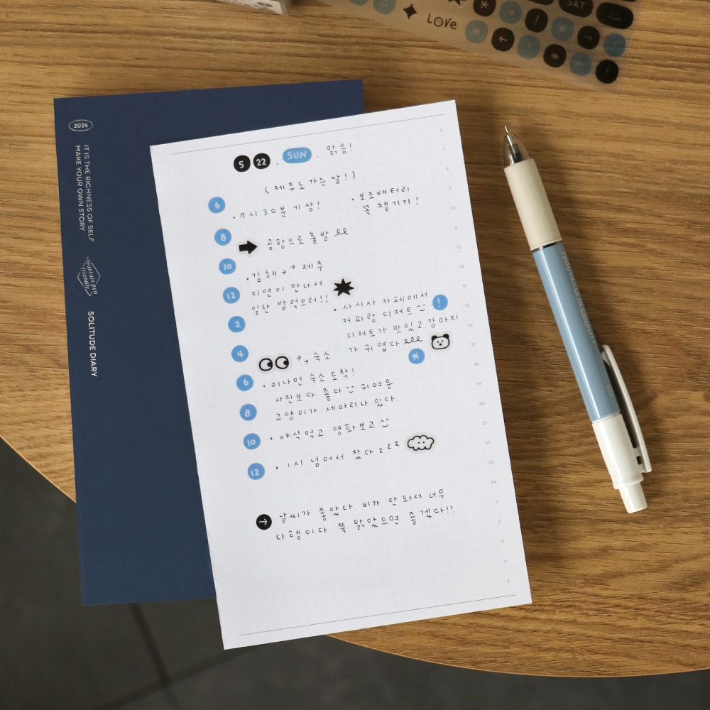 날짜 스티커 키스컷 테이프 다꾸 스티커 마스킹 마테 이미지 6