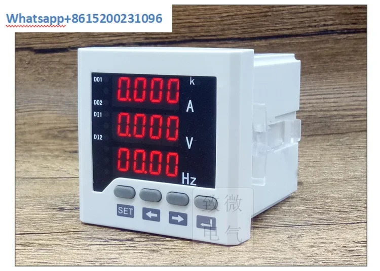 디지털 AC 주파수 측정기 50HZ 단상 전류 전압 결합 485 통신