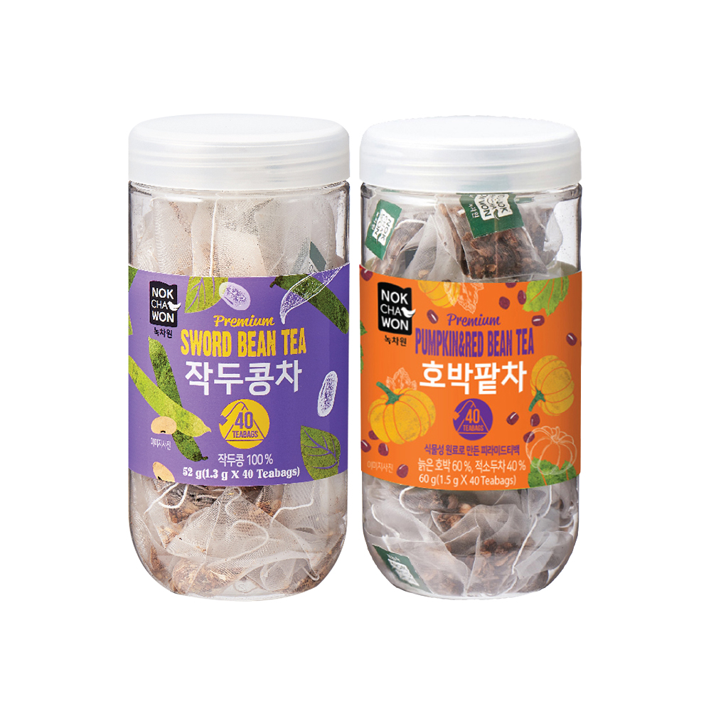녹차원 호박팥차 40T+작두콩차 40T - 상품 이미지