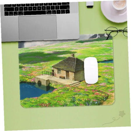 애니메이션 풍경 일러스트 책상 마우스 장패드 게이밍 키보드 손목 보호 논슬립