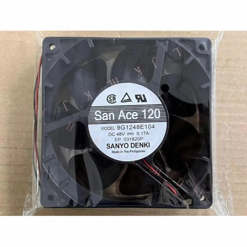 N for Sanyo 12038 모델 9G1248E104 DC 48V 0.17A 냉각팬 바람 12cm