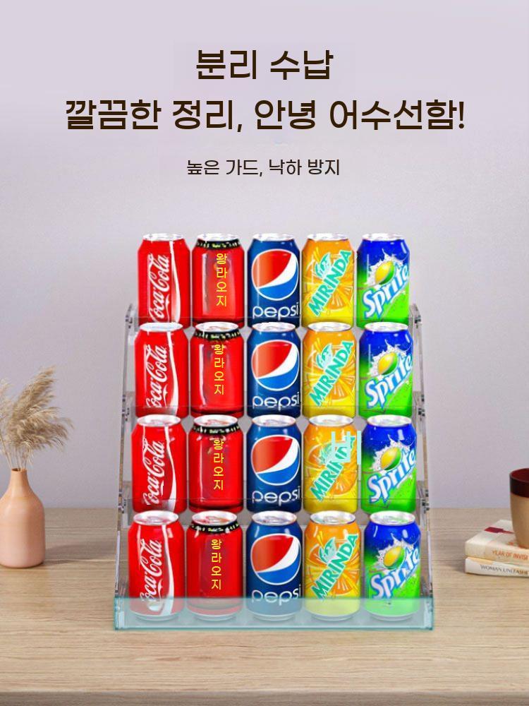 책꽂이 팜플렛 꽂이 수납함 아크릴 전면 책장 투명 - 상세 이미지 5