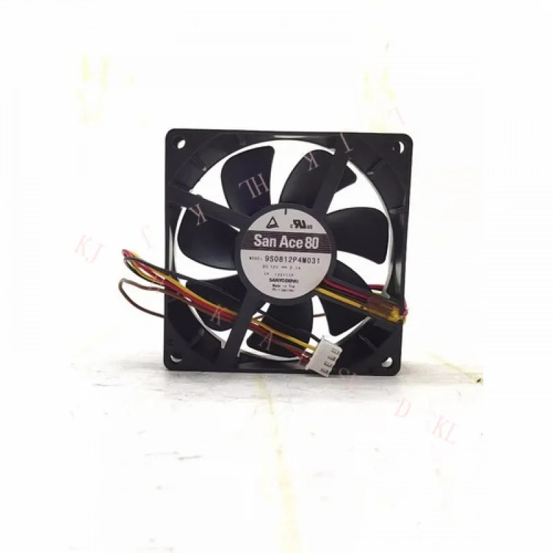 N FOR Sanyo 9S0812P4M031 DC12V 0.1A 8CM 8025 4핀 무소음 냉각팬