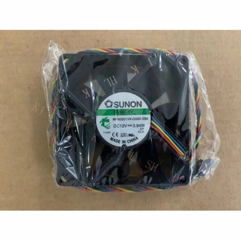 N  for 신품형 SUNON MF80201VX-Q000-S99 DC 12V 3.84W 8020 8CM 4선식 냉각팬