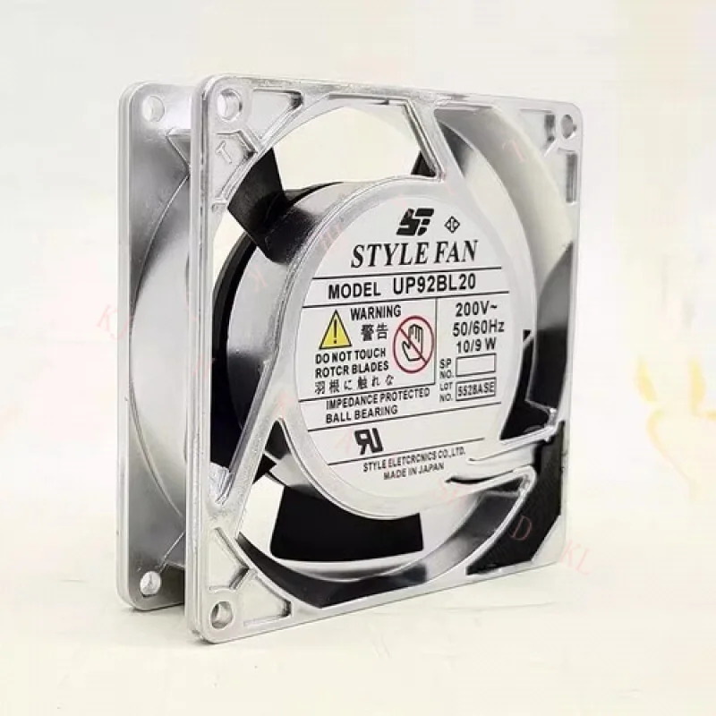 N FOR STYLE FAN UP92BL20 200V 10/9W 9225 금속 프레임 냉각팬
