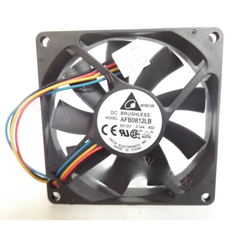 AFB0812LB DC12V 0.14A 8015 8CM 4핀전원공급장치 팬신품 xzr