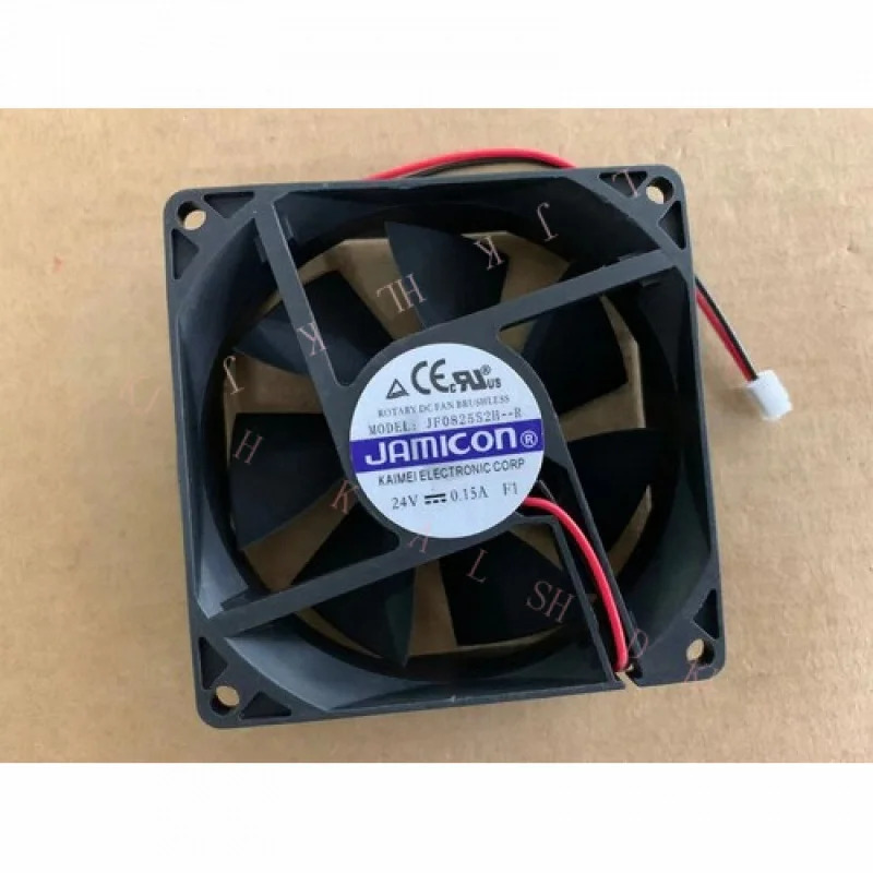N for JF0825B2H-R / JF0825S2H-R 서버팬 DC 24V 0.15A 80X25mm 2선 2핀