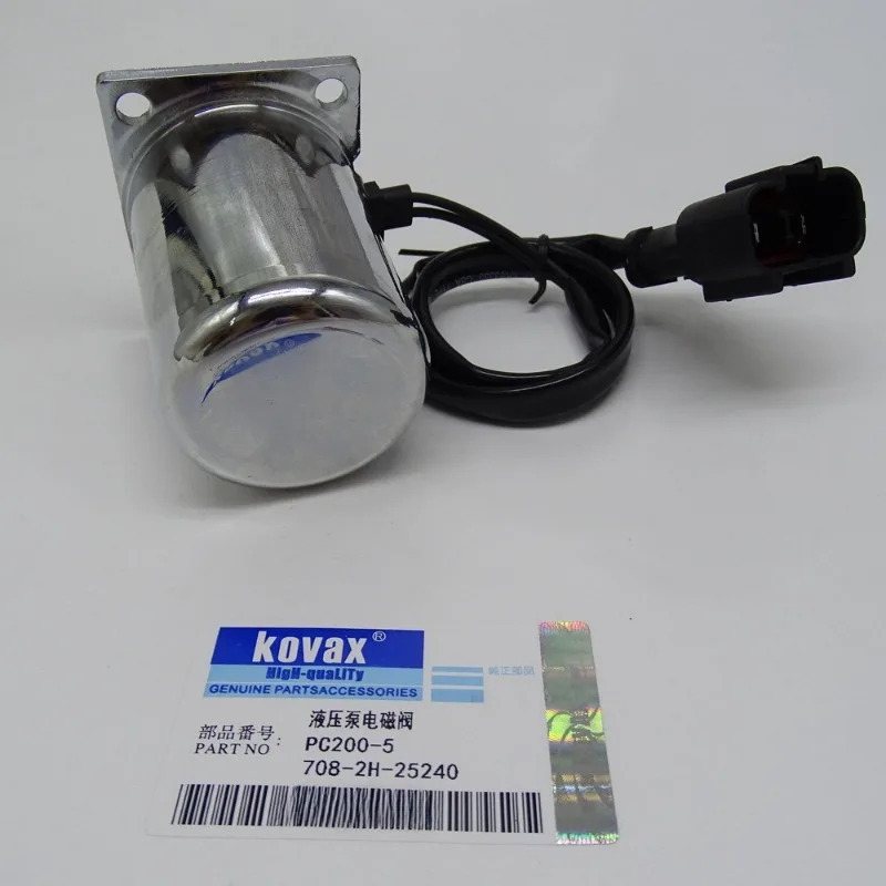 이 Jianleshun KOVAX 유압 펌프 솔레노이드 밸브 PC200-5 708-2H-25240 건설 기계 부품